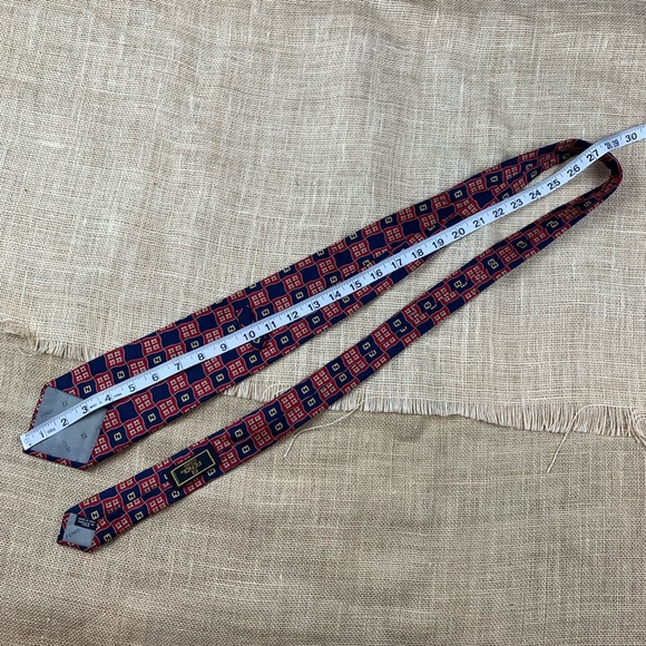 FENDI Cravatte TIE Necktie Whimsical FF Silk Italy - Picture 5 of 9